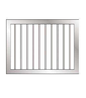 Welded Grilled Window Frame